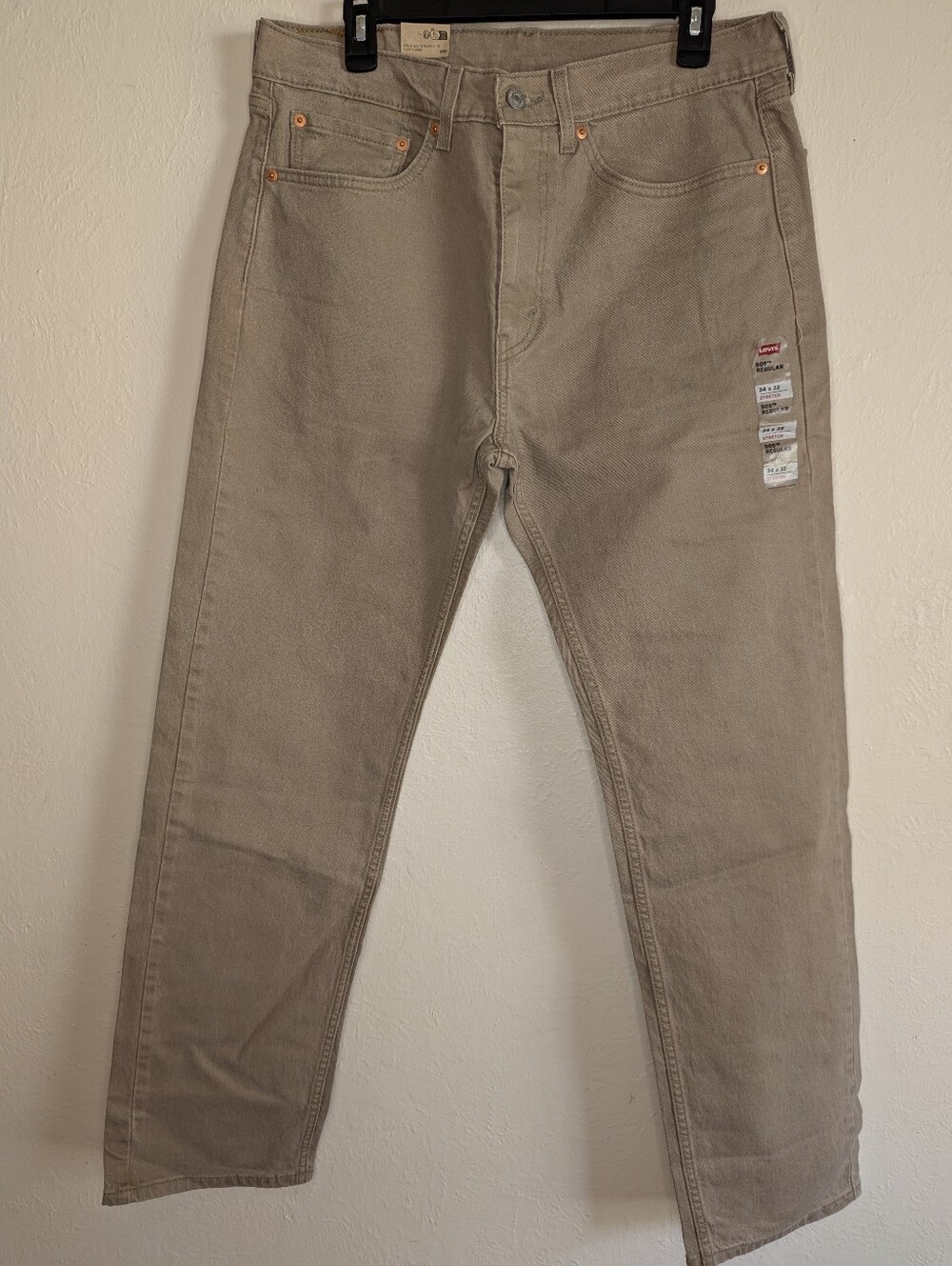 NWT Levi's 505 Regular Jeans Men's Size 34x32